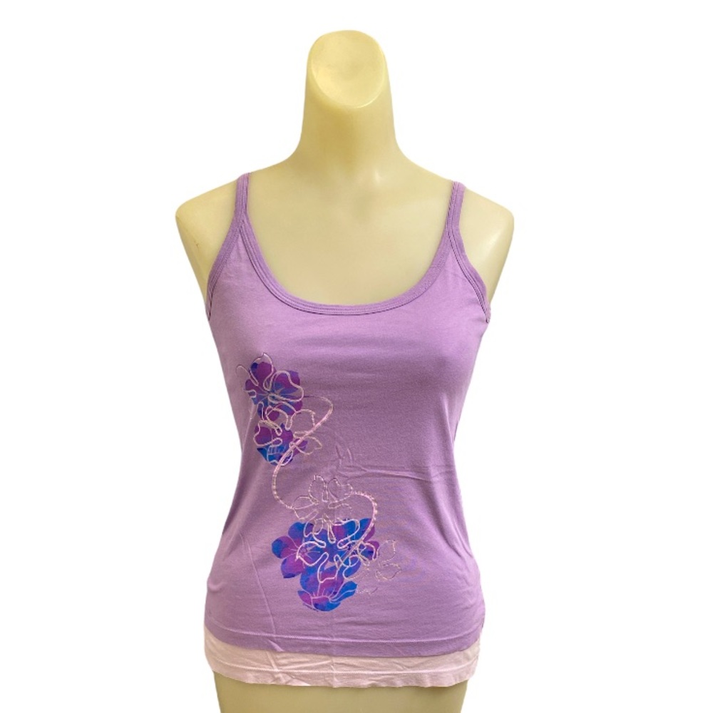 Crazy Shirts Hawaii Original Purple Tank Top Size XS Beach Vacation Coastal